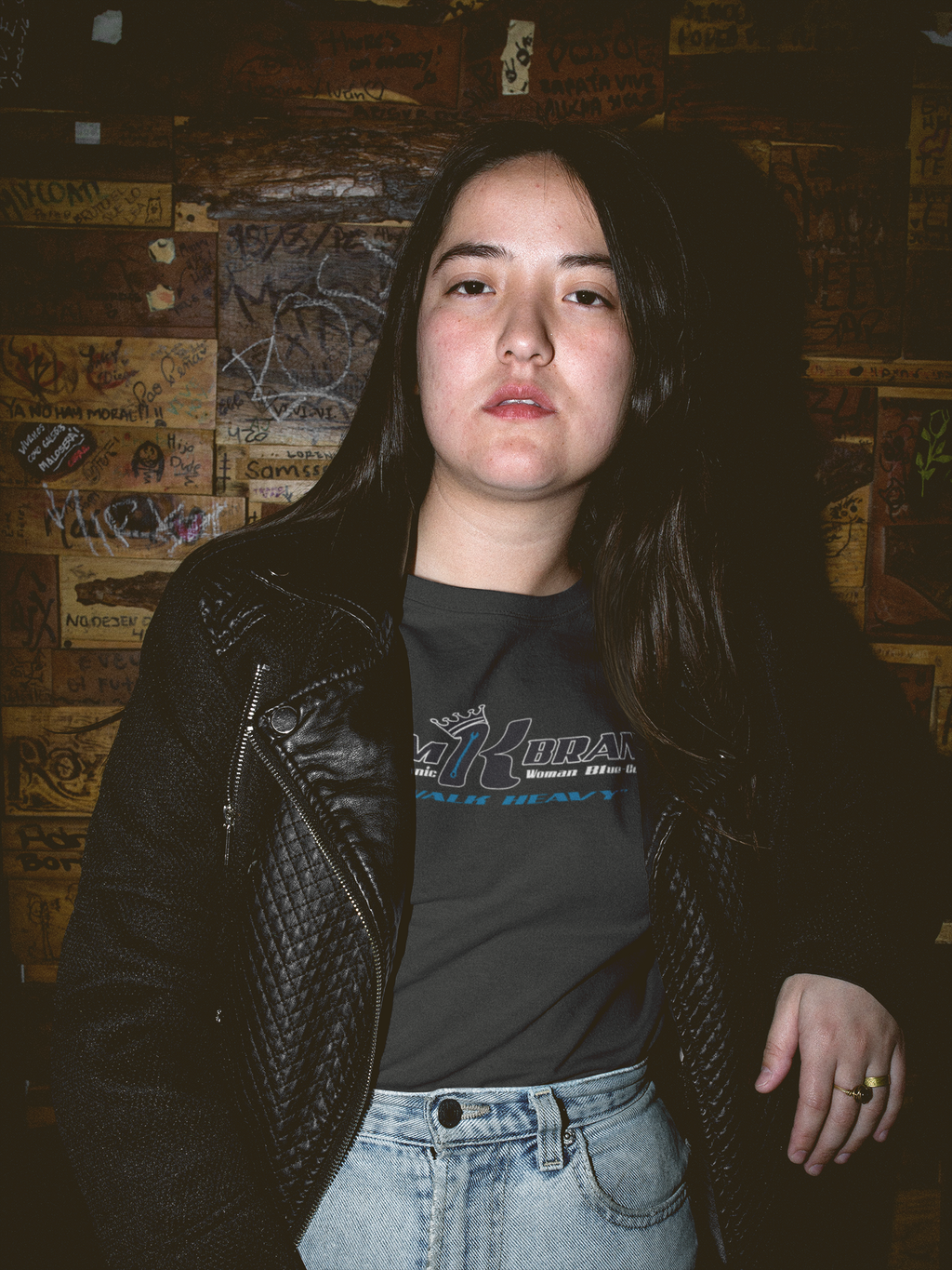 I Walk Heavy™ | Women's Blue-Collar Empowerment T-Shirt | Built for Female Mechanics & Tradeswomen